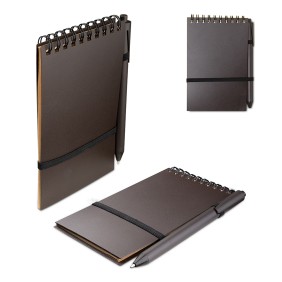 Mini Caderno A6 Capa em PP c/ Caneta Mini Caderno A6 Capa em PP c/ Caneta