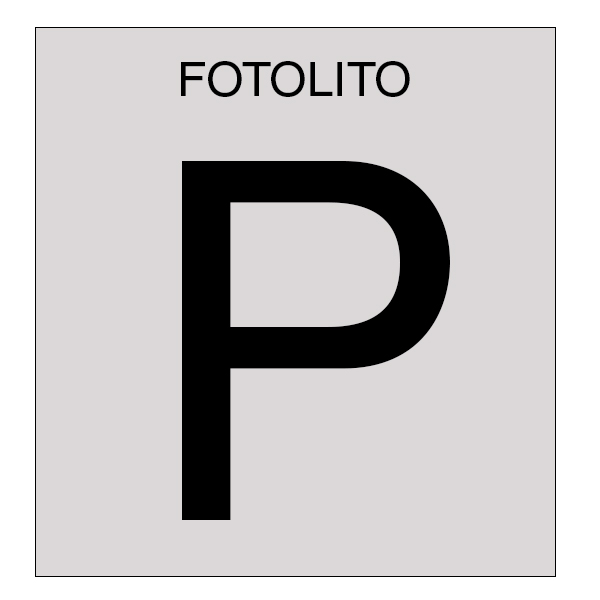 Fotolito P, utilizado para gravação bolso e máscaras.