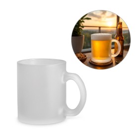 Caneca em Vidro com Efeito Fosco 530 mL Caneca em Vidro com Efeito Fosco 530 mL
