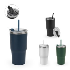 Copo de Viagem em Aço Inox Parede Dupla 600 mL