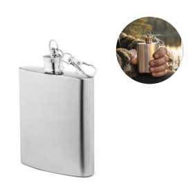 Garrafa de Bolso em Aço Inox 100 mL Garrafa de Bolso em Aço Inox 100 mL
