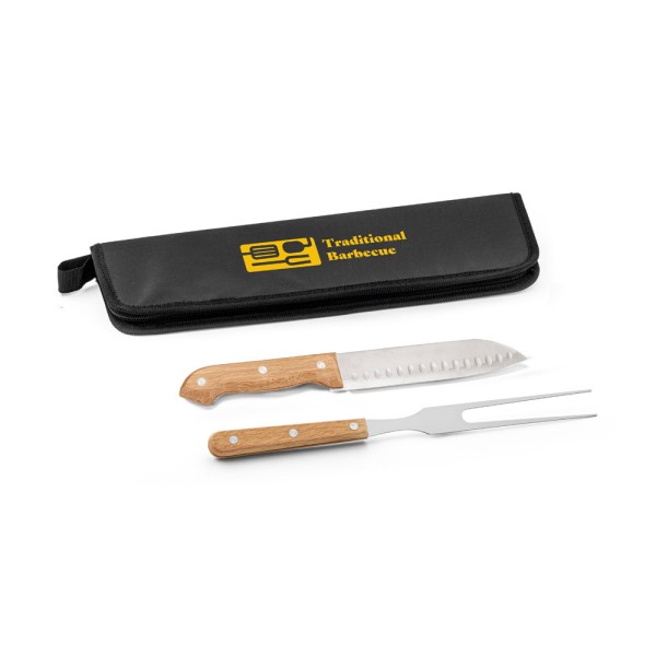 Churrasco com Estojo em 210D com 2 peças