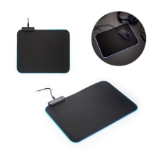 MOUSEPAD RGB. Tapete para Jogos em Poliéster com Base Antiderrapante em Borracha