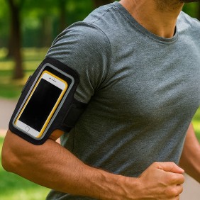 Braçadeira Esportiva Couro Sintético Braçadeira Esportiva Couro Sintético