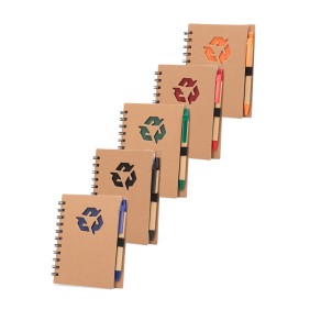 Caderno Ecológico com Caneta Caderno Ecológico com Caneta