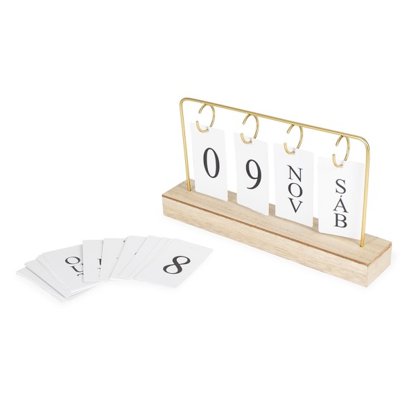 Calendário Permanente Bambu