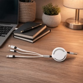 Cabo USB Retrátil 3 em 1 Cabo USB Retrátil 3 em 1