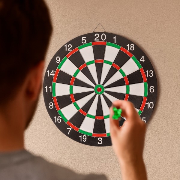 Jogo de Dardos com Alvo Dupla Face