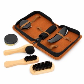 Kit Limpeza Sapatos 7 Peças
