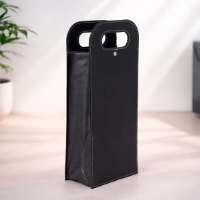 Porta-Vinho Duplo Couro Sintético