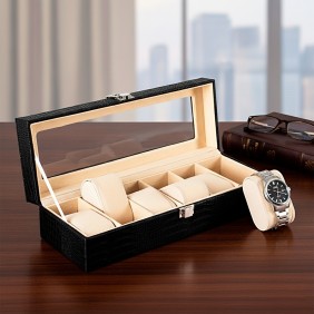 Porta-Relógios com 6 Divisórias Porta-Relógios com 6 Divisórias